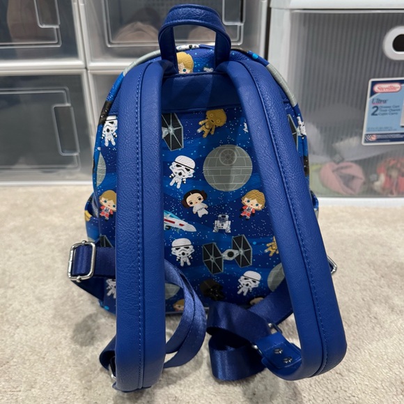 Loungefly Star Wars Chibi Icons A New Hope Blue Iridescent - Picture 5 of 11